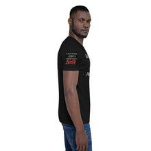 Load image into Gallery viewer, Black Dragon Fighting Society Kumite with arm patches Unisex t-shirt in Choice of colors.
