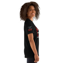 Load image into Gallery viewer, Count Dante Deadliest Man Alive & Black Dragon Fighting Society Comic Book logo Unisex t-shirt