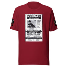 Load image into Gallery viewer, Black Dragon Fighting Society Official Kumite 1975 real newspaper add Unisex t-shirt