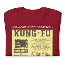 Load image into Gallery viewer, Count Dante at Bill Aguiar's 1960s yellow pages ad Unisex t-shirt