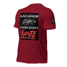 Load image into Gallery viewer, Black Dragon Fighting Society Official Kumite Unisex t-shirt in choice of colors
