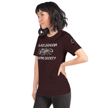 Load image into Gallery viewer, Black Dragon Fighting Society Kumite with arm patches Unisex t-shirt in Choice of colors.