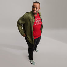 Load image into Gallery viewer, Black Dragon Fighting Society Kumite with arm patches Unisex t-shirt in Choice of colors.