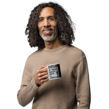 Load image into Gallery viewer, Deadliest Mn Alive is a Hair Dresser News Headline Count Dante Walking his Lion & Portrait White glossy mug