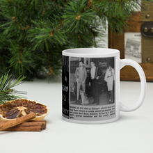 Load image into Gallery viewer, Deadliest Mn Alive is a Hair Dresser News Headline Count Dante Walking his Lion & Portrait White glossy mug