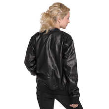Load image into Gallery viewer, Leather Bomber Jacket