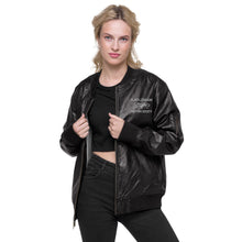 Load image into Gallery viewer, Leather Bomber Jacket