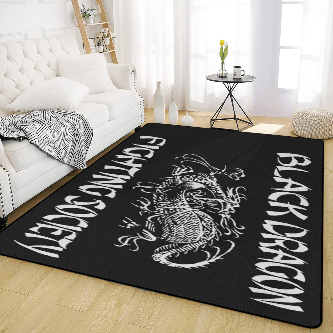 Black Dragon Fighting Society Living Room Carpet Rug