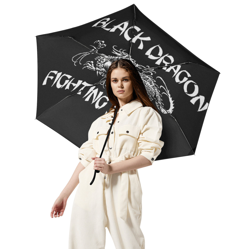 Black Dragon Fighting Society inside print Fully Auto Open & Close Umbrella