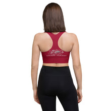 Load image into Gallery viewer, Black Dragon Fighting Society Kung Fu Death Matches in Red Longline sports bra

