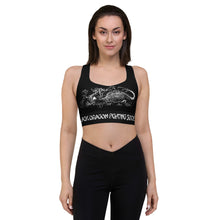 Load image into Gallery viewer, Black Dragon Fighting Society Longline sports bra
