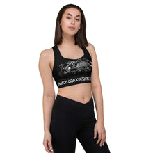 Load image into Gallery viewer, Black Dragon Fighting Society Longline sports bra
