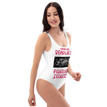Load image into Gallery viewer, Worlds Deadliest Fighting Secrets One-Piece Swimsuit
