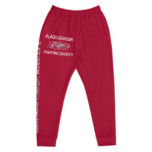 Load image into Gallery viewer, Black Dragon Fighting Society Men&#39;s Joggers in red
