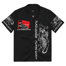 Load image into Gallery viewer, Count Dante Worlds Deadliest Fighting Secrets Black Dragon Fighting Society button shirt
