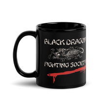Load image into Gallery viewer, Black Dragon Fighting Society Kumite Black Glossy Mug
