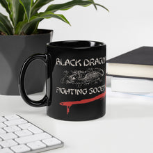 Load image into Gallery viewer, Black Dragon Fighting Society Kumite Black Glossy Mug
