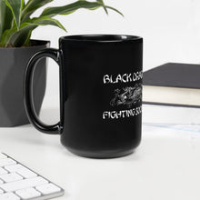 Load image into Gallery viewer, Black Dragon Fighting Society Count Dante &amp; Worlds Deadliest Fighting secrets Black Glossy Mug
