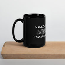 Load image into Gallery viewer, Black Dragon Fighting Society Count Dante &amp; Worlds Deadliest Fighting secrets Black Glossy Mug
