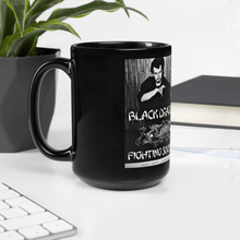 Load image into Gallery viewer, Black Dragon Fighting Society &amp; Count Dante Portrait  Black Glossy Mug
