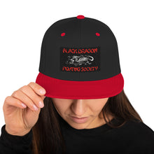 Load image into Gallery viewer, Black Dragon FightingSociety,Logo with Red, highlights Snapback Hat
