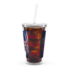 Load image into Gallery viewer, Trump Assassion Attempt Victory &amp; Make America Great Agin Flag MAGA plastic tumbler
