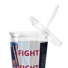 Load image into Gallery viewer, Trump Assassion Attempt Victory &amp; Make America Great Agin Flag MAGA plastic tumbler
