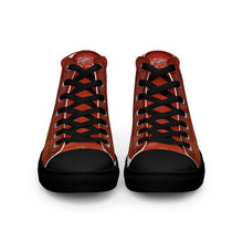 Load image into Gallery viewer, Count Dantes Inferno Black Dragon Fighting Society Men’s high top canvas shoes  Men’s high top canvas shoes

