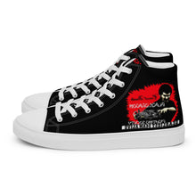 Load image into Gallery viewer, Count Dante, worlds Deadliest Fighting Secrets ,Black Dragon Fighting Society, Men’s high top canvas shoes
