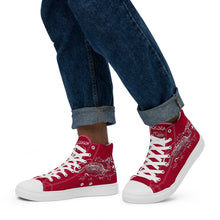 Load image into Gallery viewer, Men’s high top canvas shoes
