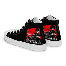 Load image into Gallery viewer, Count Dante, worlds Deadliest Fighting Secrets ,Black Dragon Fighting Society, Men’s high top canvas shoes
