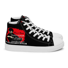 Load image into Gallery viewer, Count Dante, worlds Deadliest Fighting Secrets ,Black Dragon Fighting Society, Men’s high top canvas shoes
