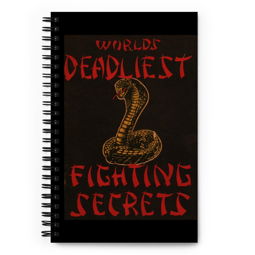 Worlds Deadliest Fighting Secrets, Count Dante, Black Dragon Fighting Society ,Spiral notebook