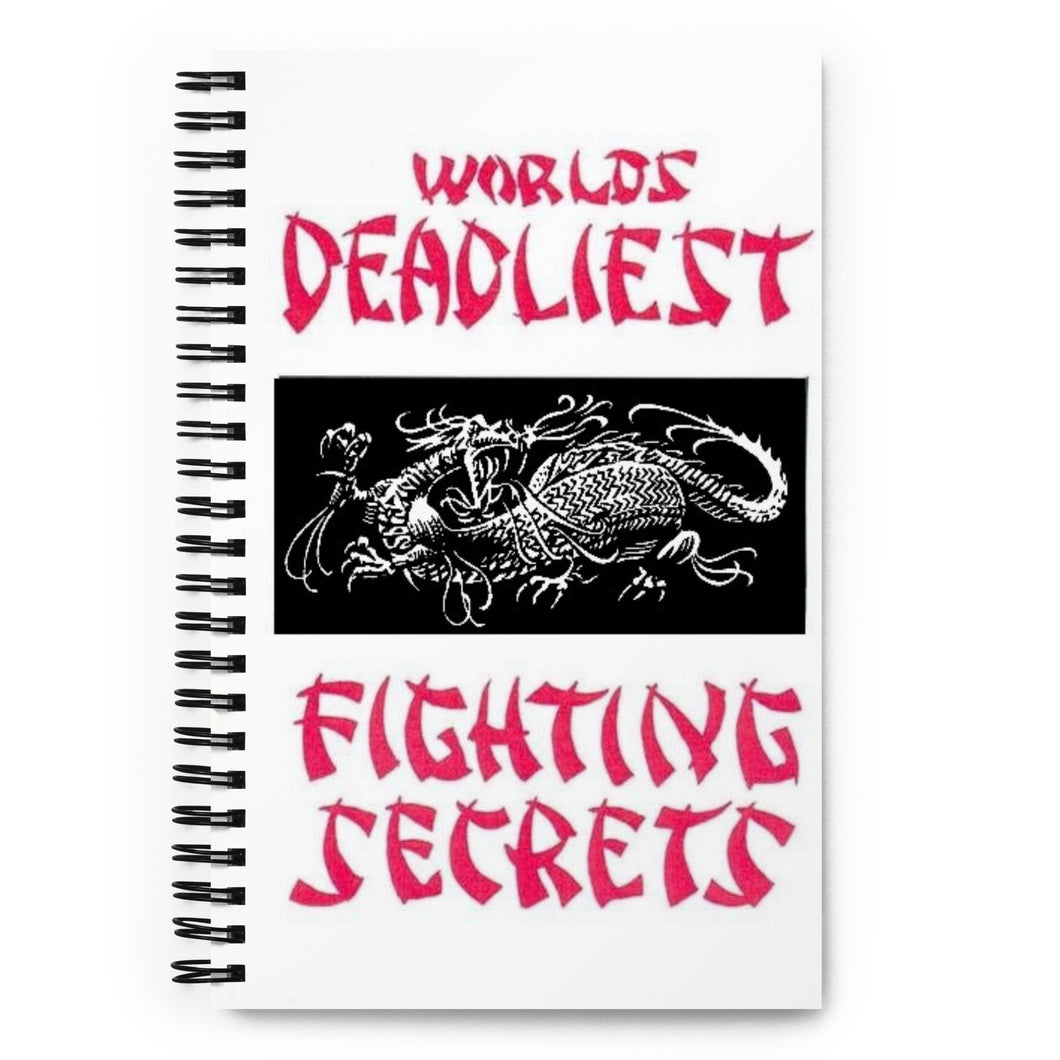 Worlds Deadliest Fighting Secrets, Count Dante, Black Dragon Fighting Society, Spiral notebook