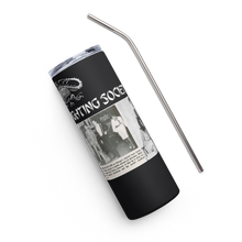 Load image into Gallery viewer, Black Dragon Fighting Society Count Dante Deadliest fIghter was a hairdresser Stainless steel tumbler
