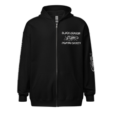 Load image into Gallery viewer, Black Dragon Fighting Society Unisex heavy blend zip hoodie
