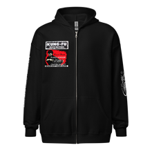 Load image into Gallery viewer, Black Dragon Fighting Society Count Dante Deadliest Man Alive Kung Fu Death Matches Unisex heavy blend zip hoodie

