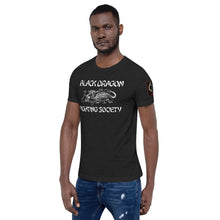 Load image into Gallery viewer, Black Dragon Fighting Society Kumite with arm patches Unisex t-shirt in Choice of colors.
